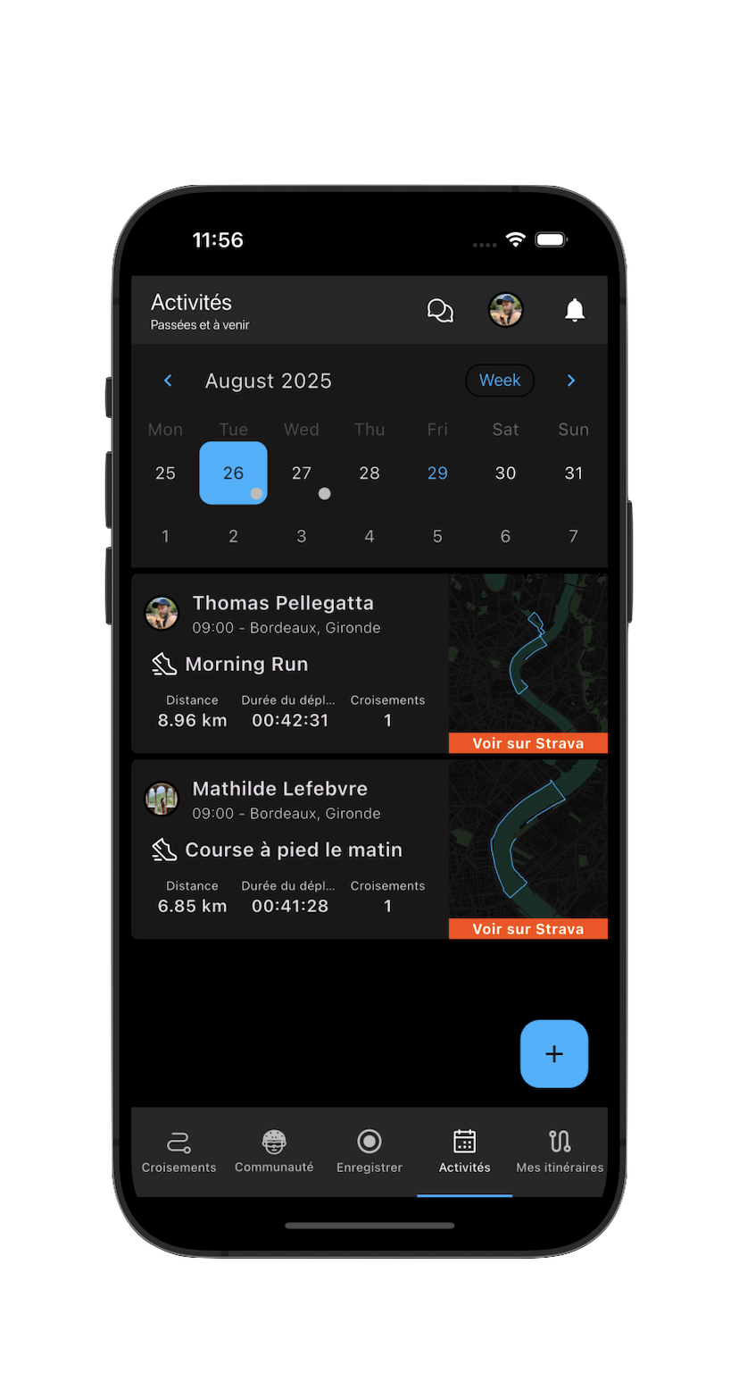 Activités récentes